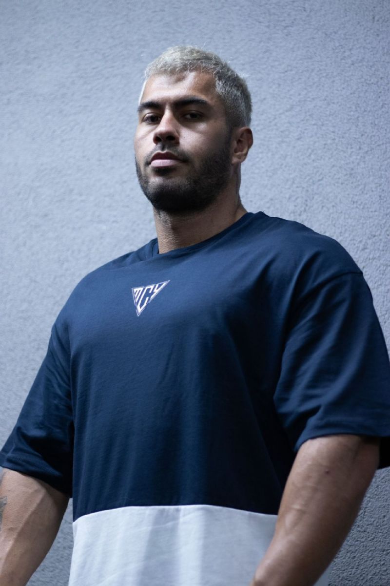 PreppedByMCY Lacivert Oversize T-Shirt